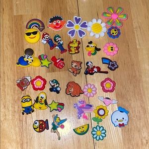 Lot of 35 charms for crocs and bracelets NEW